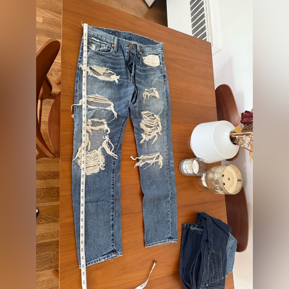 Ralph Lauren’s Denim & Supply Ripped Blue Jeans